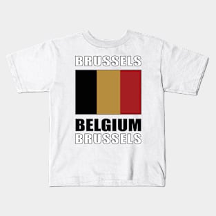 Flag of Belgium Kids T-Shirt